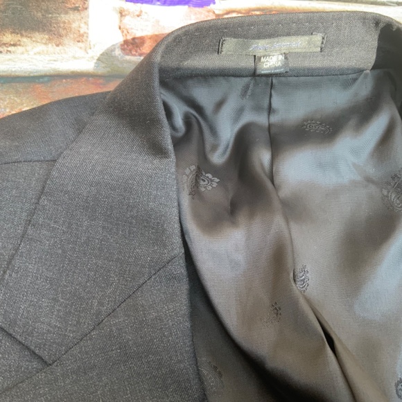 Men’s Bartorelli Napoli Abito Sartoriale charcoal Gray 2 button suit - Picture 5 of 17
